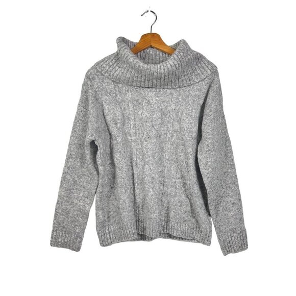 Marled Reunited Clothing Gray Cowl Neck Sweater Pullover size Medium - Picture 1 of 10